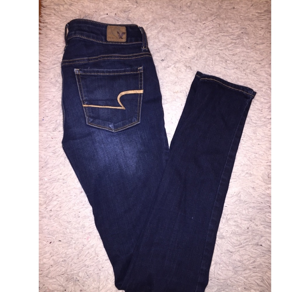 Darkwash American Eagle Skinny Jeans